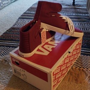 Vans canvas hi-top shoes